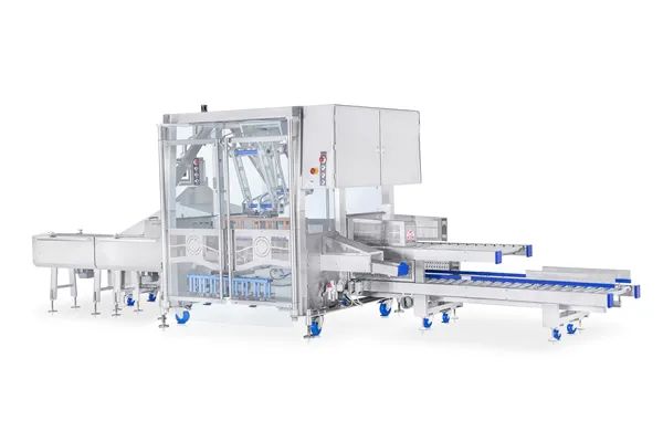 外國(guó)全自動(dòng)高速膠箱包裝系統(tǒng)